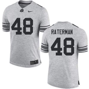 NCAA Ohio State Buckeyes Men's #48 Clay Raterman Gray Nike Football College Jersey GDS6545RL